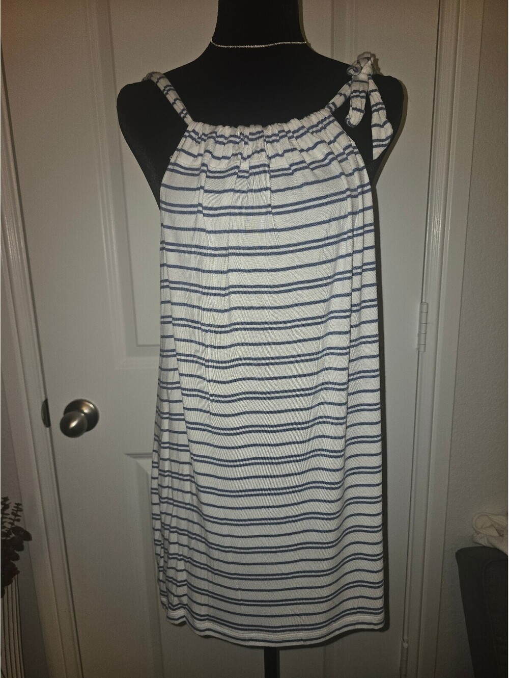 Cabi Women's Medium Striped Sleeveless Dress